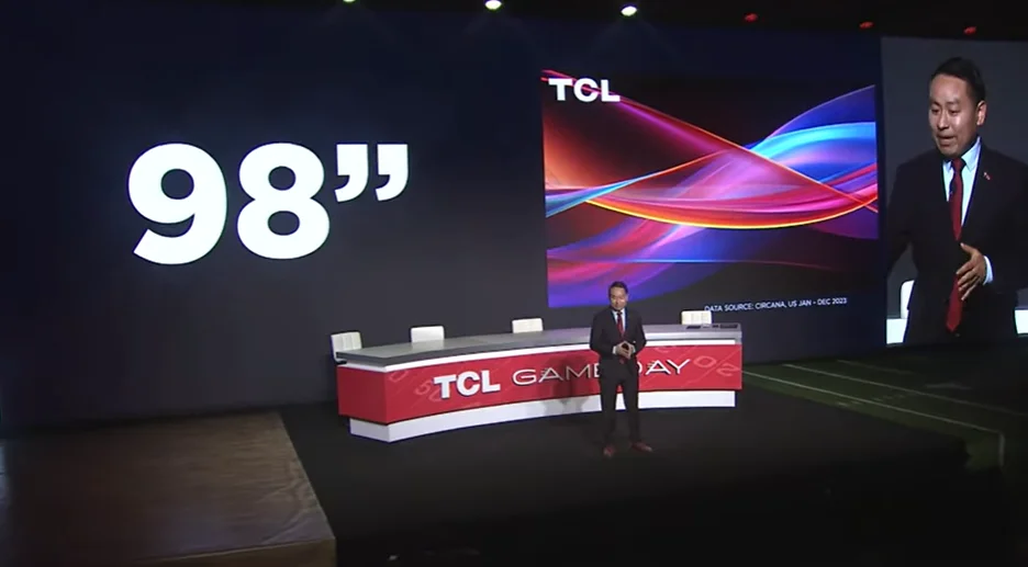 TCL CES 2024 press conference Mark Zhang president TCL North America